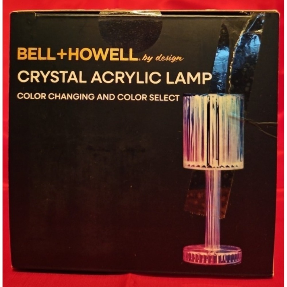 NIB Bell + Howell RGB Portable Rechargeable Crystal Lamps